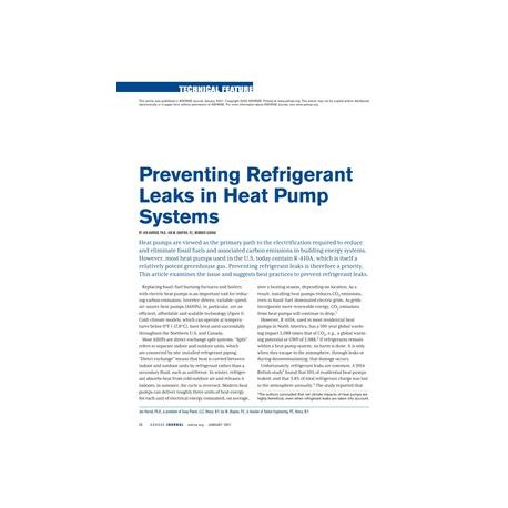 Preventing Refrigerant Leaks in Heat Pump Systems