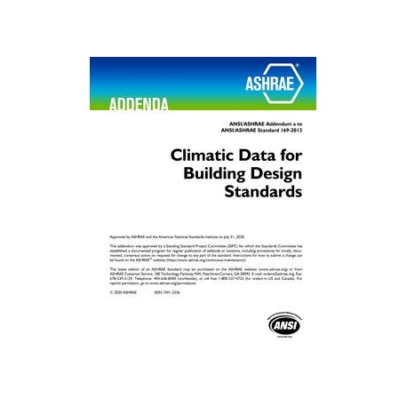 ASHRAE 169-2013 Addendum a