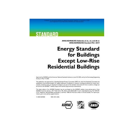 ASHRAE 90.1-2019 Addenda af, bc, db