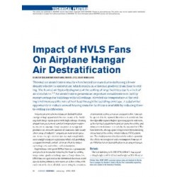 Impact of HVLS Fans On Airplane Hangar Air Destratification