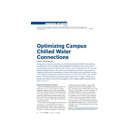 Engineers Notebook: Optimizing Campus Chilled Water Connections