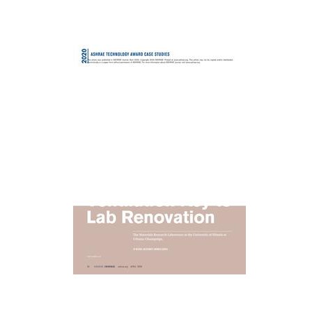 ASHRAE Technology Award: Displacement Ventilation Key to Lab Renovation