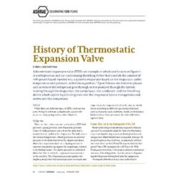 History of Thermostatic Expansion Valve