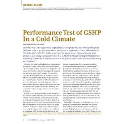 Performance Test of GSHP in a Cold Climate