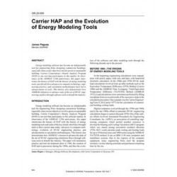 OR-20-009 -- Carrier HAP and the Evolution of Energy Modeling Tools