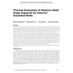 Thermal Evaluation of Masonry Shelf Angle Supports for Exterior-Insulated Walls