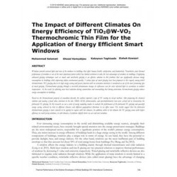 The Impact of Different Climates On Energy Efficiency of TiO2@W-VO2 Thermochromic Thin Film for the Application of Energy Effici