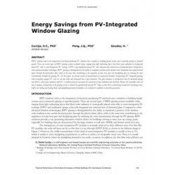 Energy Savings from PV-Integrated Window Glazing