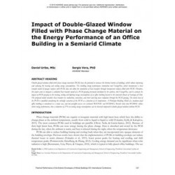 Impact of Double-Glazed Window Filled with Phase Change Material on the Energy Performance of an Office Building in a Semiarid C