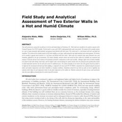 Field Study and Analytical Assessment of Two Exterior Walls in a Hot and Humid Climate