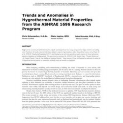 Trends and Anomalies in Hygrothermal Material Properties from the ASHRAE 1696 Research Program