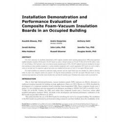 Installation Demonstration and Performance Evaluation of Composite Foam-Vacuum Insulation Boards in an Occupied Building