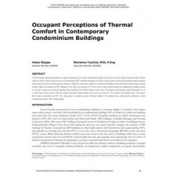 Occupant Perceptions of Thermal Comfort in Contemporary Condominium Buildings