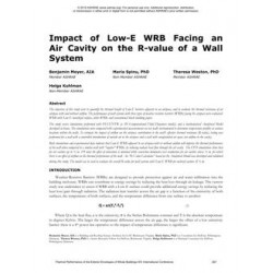 Impact of Low-E WRB Facing an Air Cavity on the R-value of a Wall System