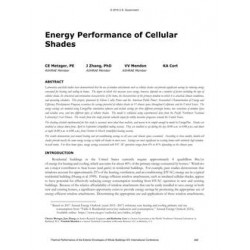 Energy Performance of Cellular Shades