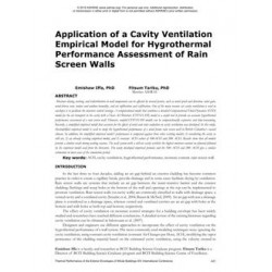 Application of a Cavity Ventilation Empirical Model for Hygrothermal Performance Assessment of Rain Screen Walls