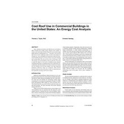 CH-18-009 -- Cool Roof Use in Commercial Buildings in the United States: An Energy Cost Analysis