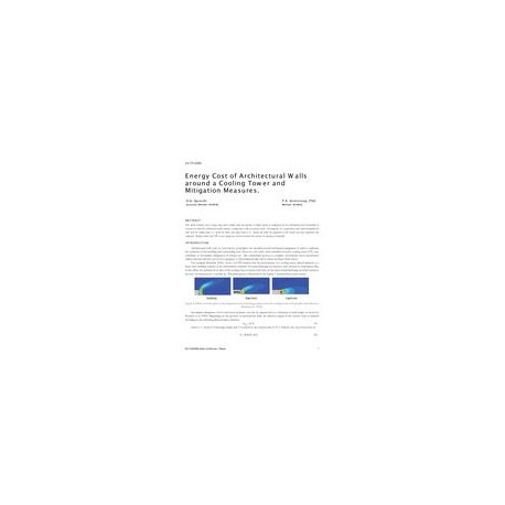 LV-17-C033 -- Energy Cost of Architectural Walls around a Cooling Tower and Mitigation Measures