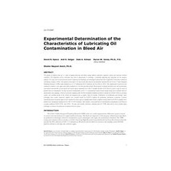 LV-17-C047 -- Experimental Determination of the Characteristics of Lubricating Oil Contamination in Bleed Air