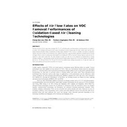 LV-17-C044 -- Effects of Airflow Rates on VOC Removal Performances of Oxidation-Based Air Cleaning Technologies