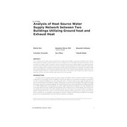 LV-17-C002 -- Analysis of Heat-Source Water Supply Network between Two Buildings Utilizing Ground Heat and Exhaust Heat