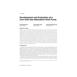 LV-17-C076 -- Development and Evaluation of a Low-Cost Gas Absorption Heat Pump