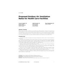 LV-17-C009 -- Proposed Outdoor Air Ventilation Rates for Health Care Facilities