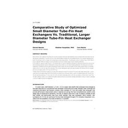 LV-17-C081 -- Comparative Study of Optimized Small-Diameter Tube-Fin Heat Exchangers versus Traditional, Larger-Diameter Tube-Fi