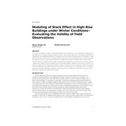 LV-17-C071 -- Modeling of Stack Effect in High-Rise Buildings under Winter Conditions--Evaluating the Validity of Field Observat