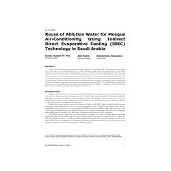 LV-17-C034 -- Reuse of Ablution Water for Mosque Air Conditioning Using Indirect Direct Evaporative Cooling (IDEC) Technology in