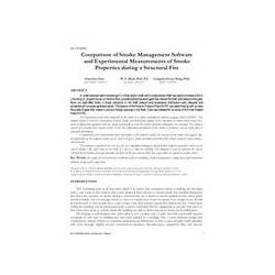 LV-17-C073 -- Comparison of Smoke Management Software and Experimental Measurements of Smoke Properties during a Structural Fire