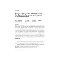 LV-17-C080 -- Indoor-Side Convection Coefficients for Complex Fenestration Systems with Roller Blinds