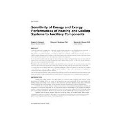 LV-17-C012 -- Sensitivity of Energy and Exergy Performances of Heating and Cooling Systems to Auxiliary Components