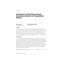 LV-17-C055 -- Comparison of Building Energy Simulation Models for Residential Homes