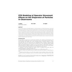 ICER16-06 -- CFD Modeling of Operator Movement Effects on the Dispersion of Particles in Cleanrooms