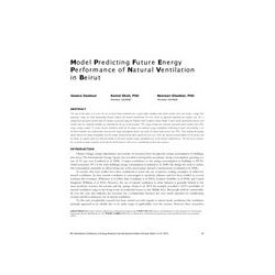 ICER16-05 -- Model Predicting Future Energy Performance of Natural Ventilation in Beirut