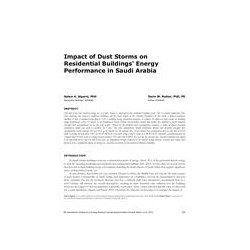 ICER16-33 -- Impact of Dust Storms on Residential Buildingsa?? Energy Performance in Saudi Arabia