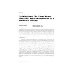 AT-15-C028 -- Optimization of Distributed Power Generation System Components for a Residential Building