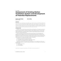 AT-15-C050 -- Assessment of Existing Station Ventilation System and Development of Potential Replacements