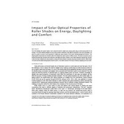 AT-15-C062 -- Impact of Solar Optical Properties of Roller Shades on Energy, Daylighting and Comfort