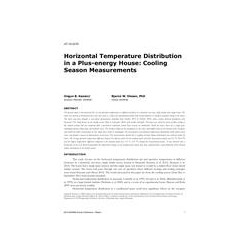 AT-15-C070 -- Horizontal Temperature Distribution in a Plus-Energy House: Cooling Season Measurements