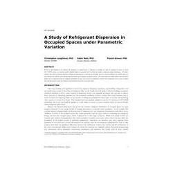 AT-15-C035 -- A Study of Refrigerant Dispersion in Occupied Spaces under Parametric Variation