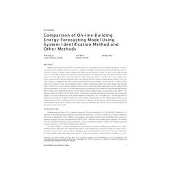 AT-15-C024 -- Comparison of On-Line Building Energy Forecasting Model Using System Identification Method and Other Methods