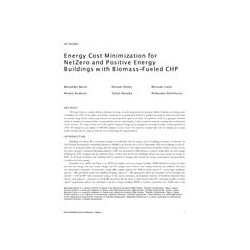 AT-15-C001 -- Energy Cost Minimization for NetZero and Positive Energy Buildings with Biomass-Fueled CHP