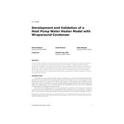 AT-15-C046 -- Development and Validation of a Heat Pump Water Heater Model with Wraparound Condenser