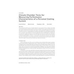 AT-15-C059 -- Climate Chamber Tests for Measuring Performance Characteristics of a Personal Cooling System