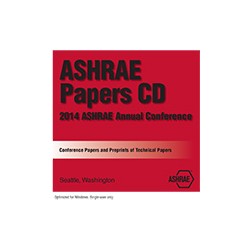 ASHRAE Papers CD: 2014 ASHRAE Annual Conference - Seattle, WA.