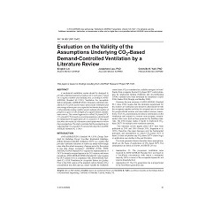 NY-14-007 -- Evaluation on the Validity of the Assumptions Underlying CO2-based Demand-controlled Ventilation (RP-1547)