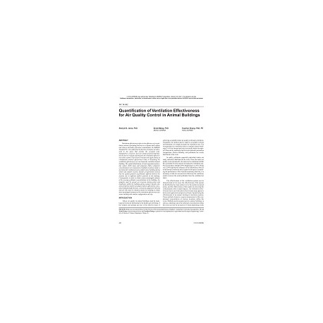 NY-14-042 -- Quantification of Ventilation Effectiveness for Air Quality Control in Animal Buildings