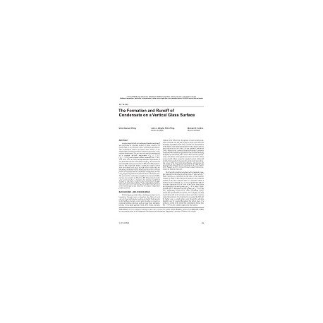 NY-14-040 -- The Formation and Runoff of Condensate on a Vertical Glass Surface